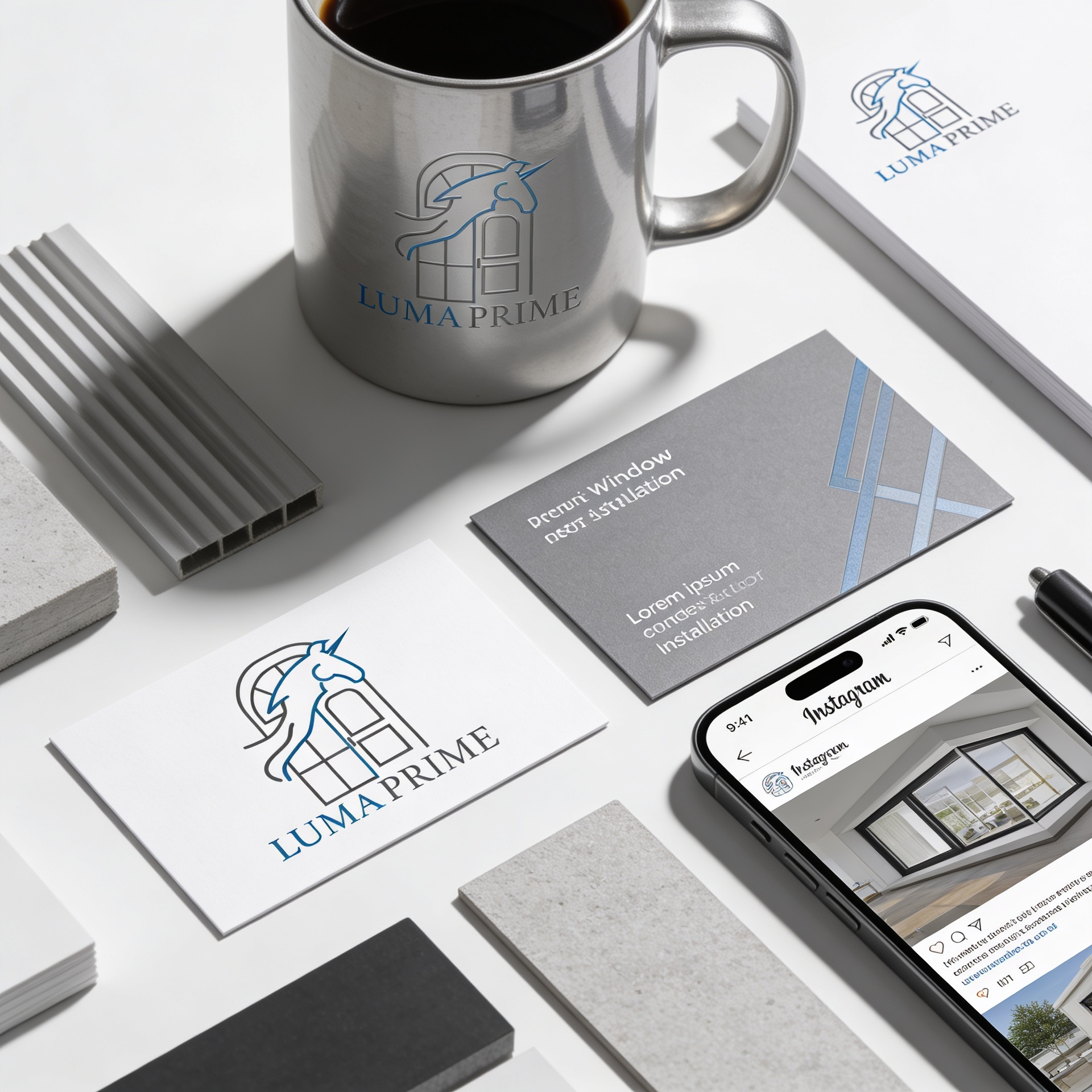 Luma Prime logo mockup