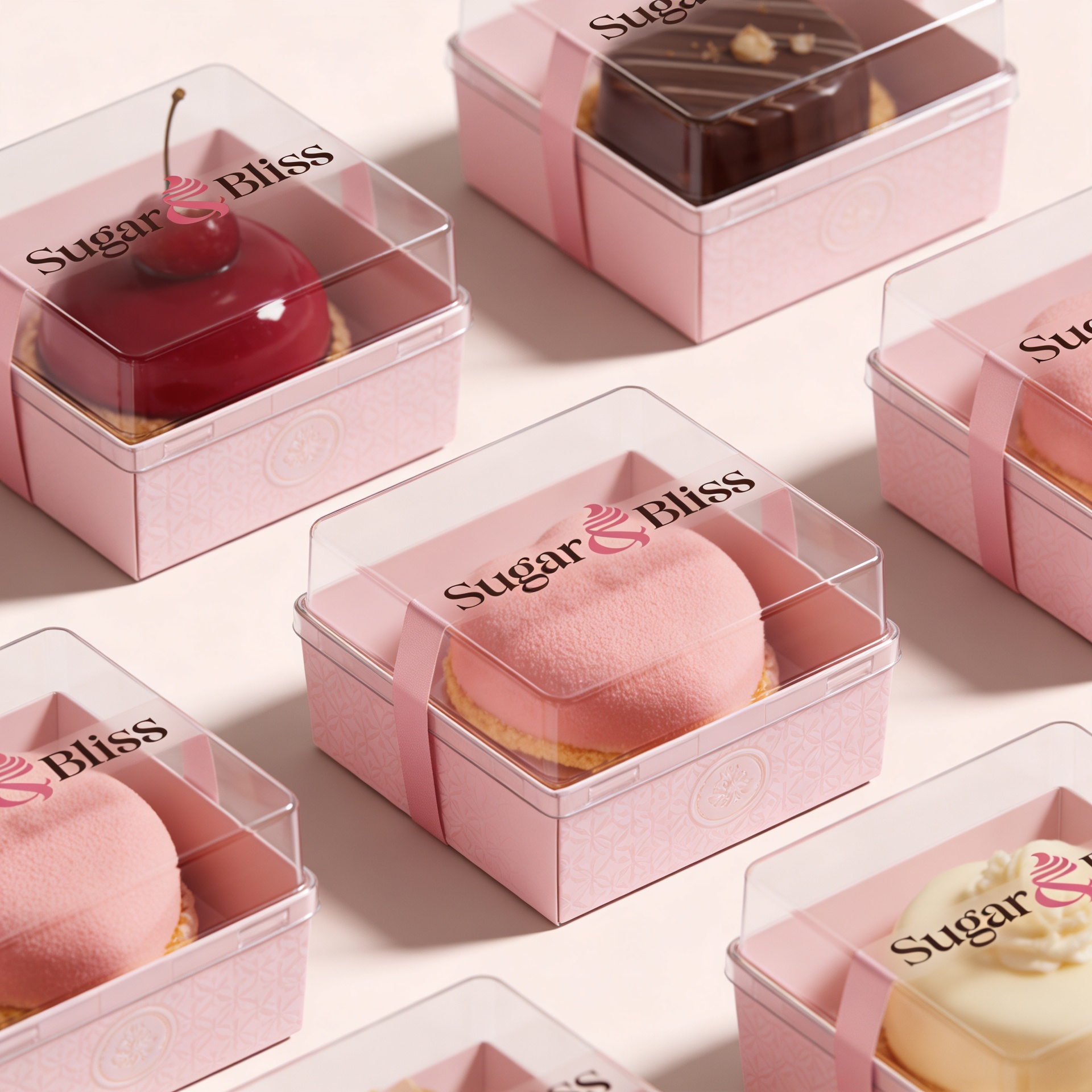 Sugar Bliss brand stationery mockup