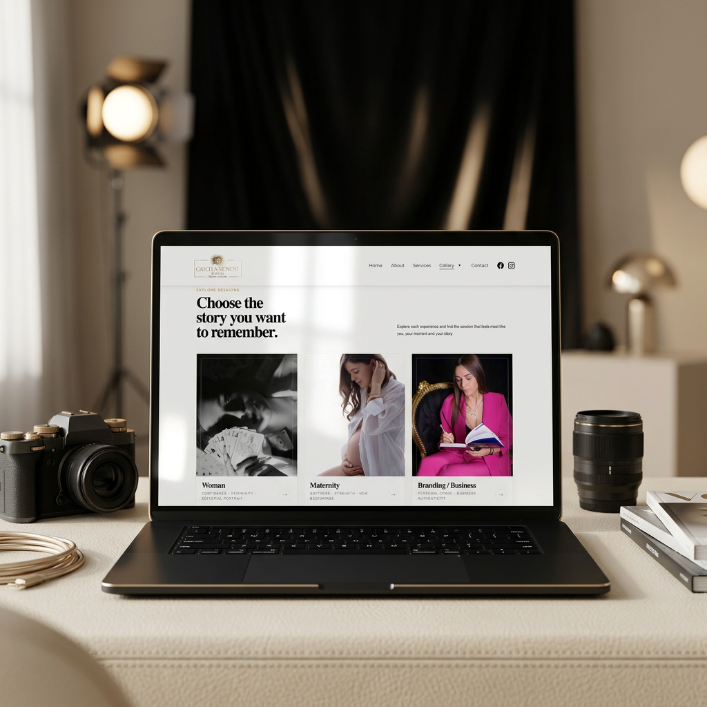Catch A Moment Studio website design preview