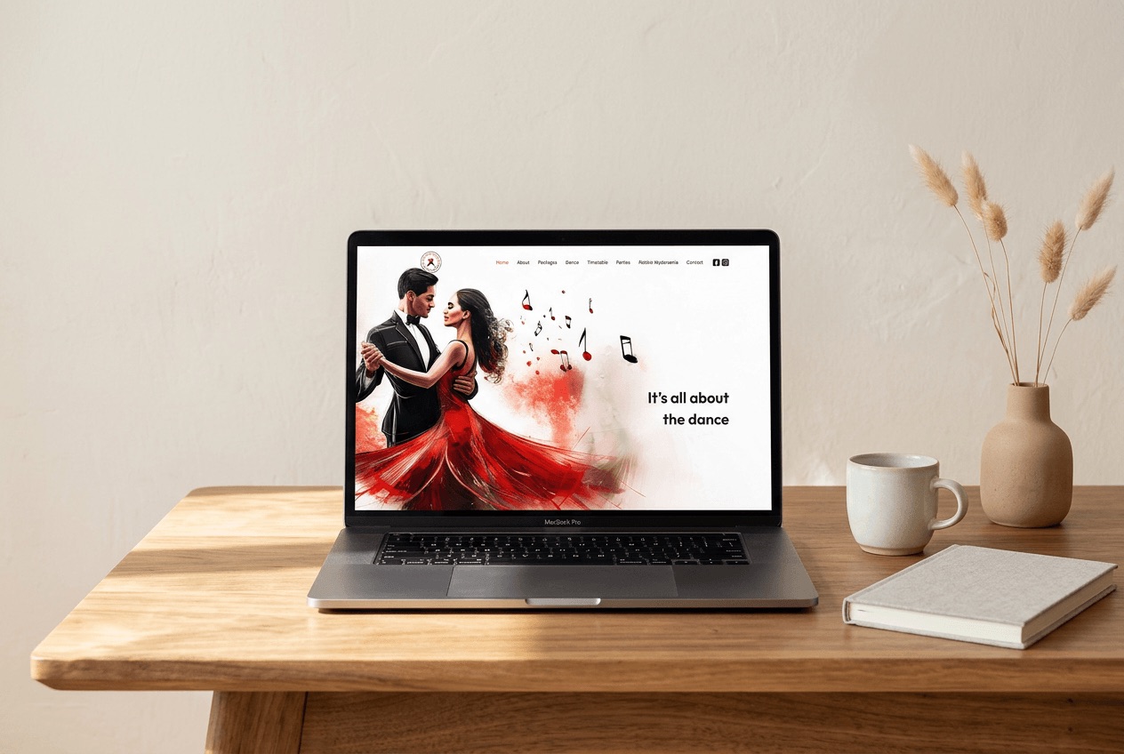 Latin Dance Aberdeen website design preview