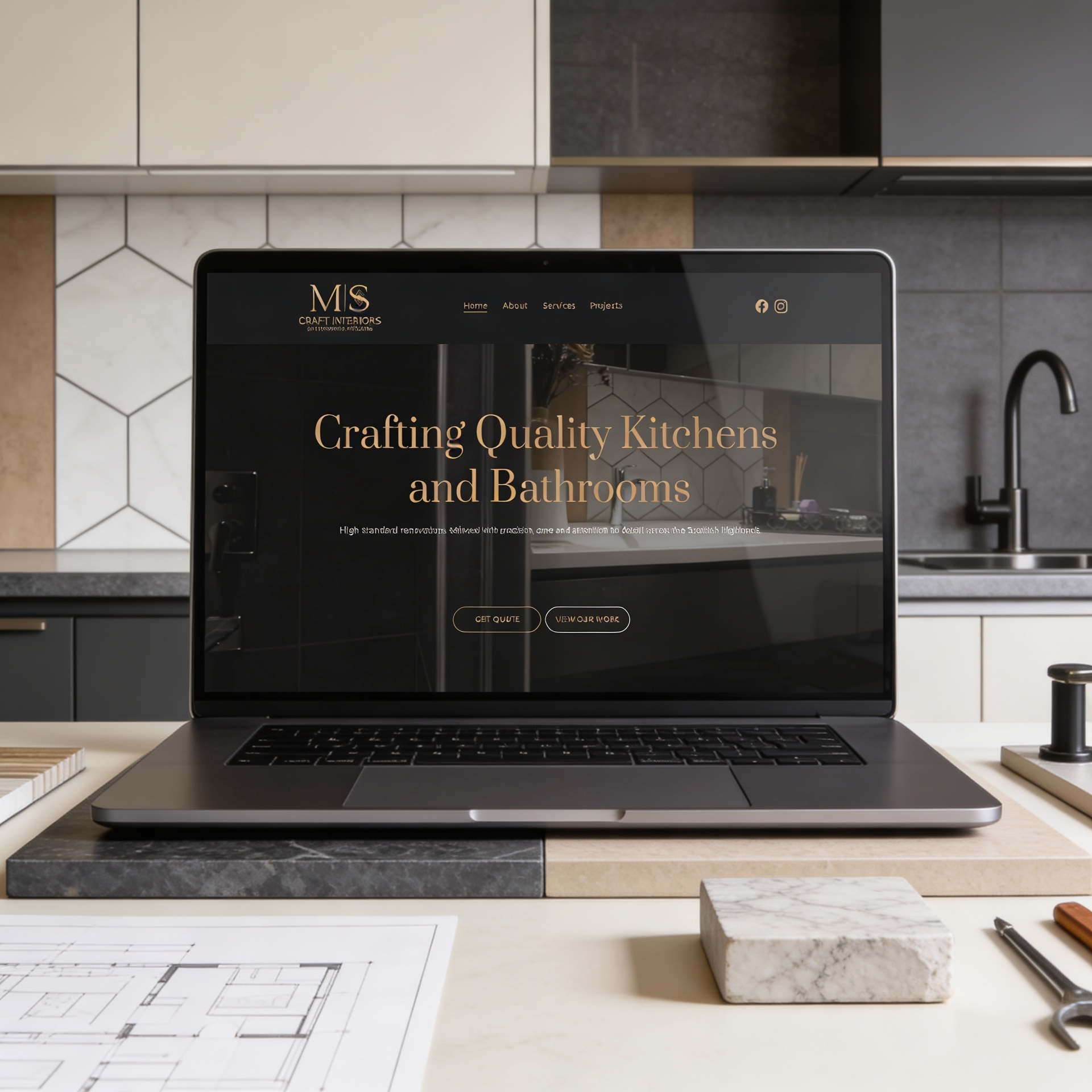 MS Craft Interiors website design preview