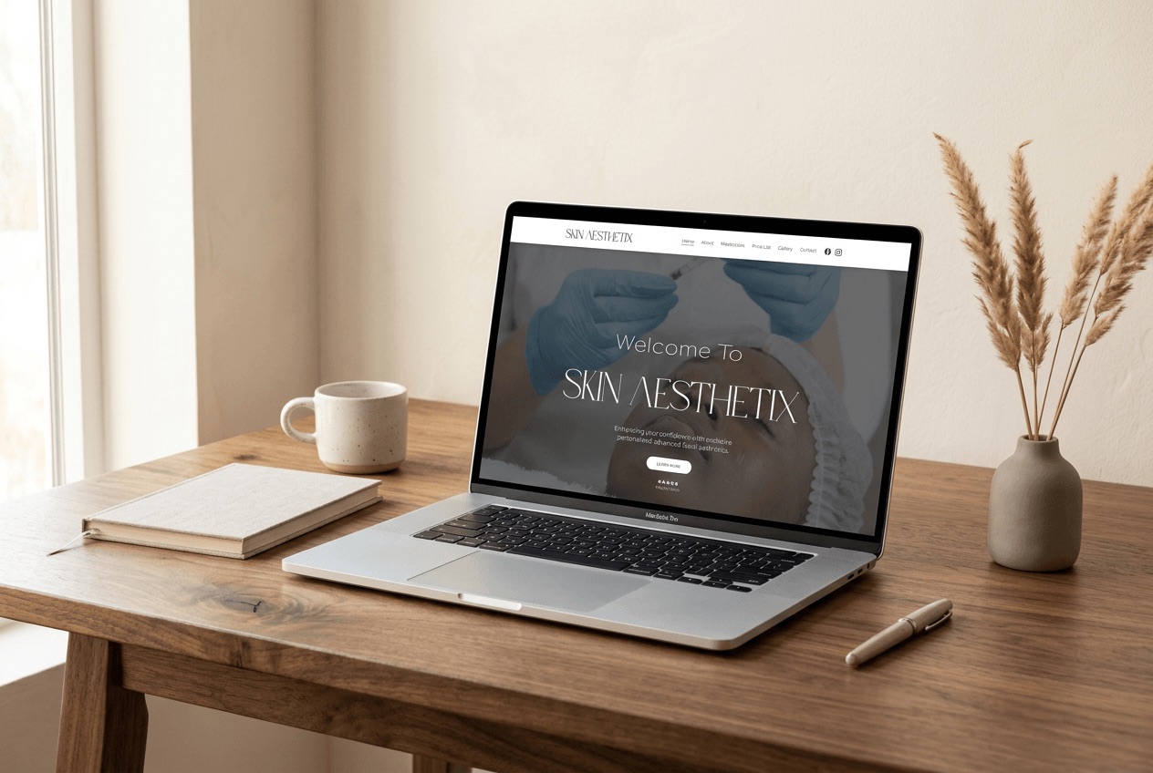 Skin Aesthetix website design preview