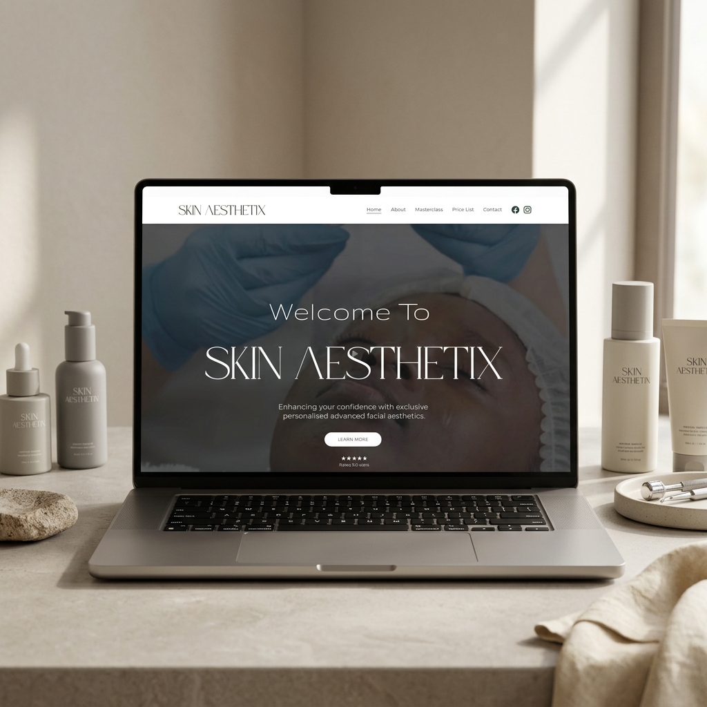 Skin Aesthetix website design preview